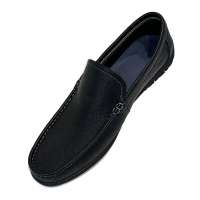 Round Toe Male Penny Loafers Casual Soft Rubber Sole 100% Leather Genuine Light Loafer Shoes Men